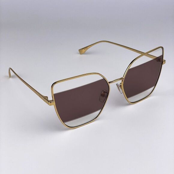NEW Fendi FE40015U        30E Cat Eye Gold Brown Women Sunglasses main image 10